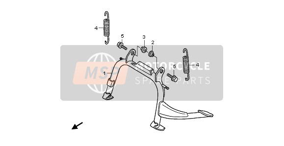 Honda PES150 2010 STAND for a 2010 Honda PES150